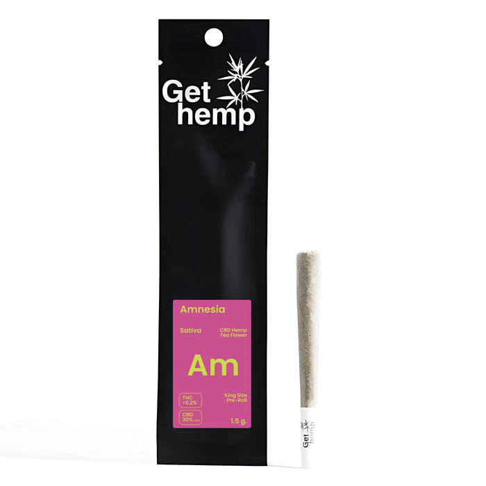 Gethemp Amnesia CBD Flower Bud Pre Roll