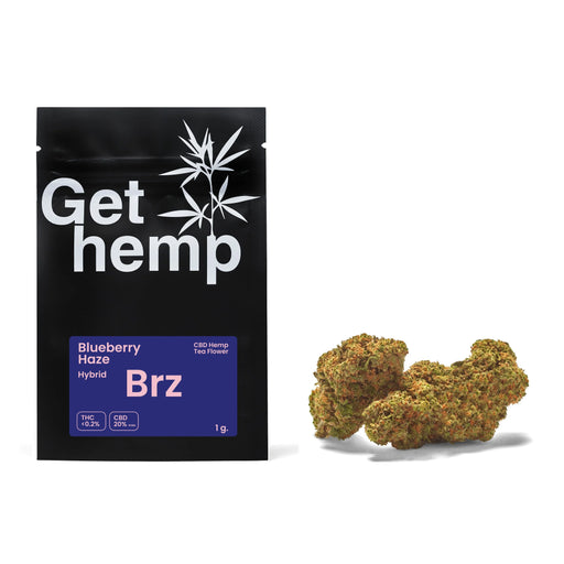 CBD flower bud bleuberry haze