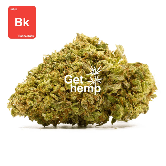 CBD hemp bud flower bubba kush