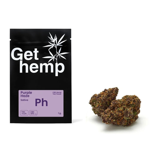 "Purple Haze" CBD Hemp Flowers (CBD 30% Max) - Gethemp
