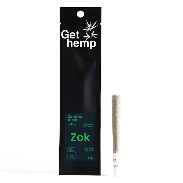 Gethemp Zombie Kush CBD Flower Bud Pre Roll
