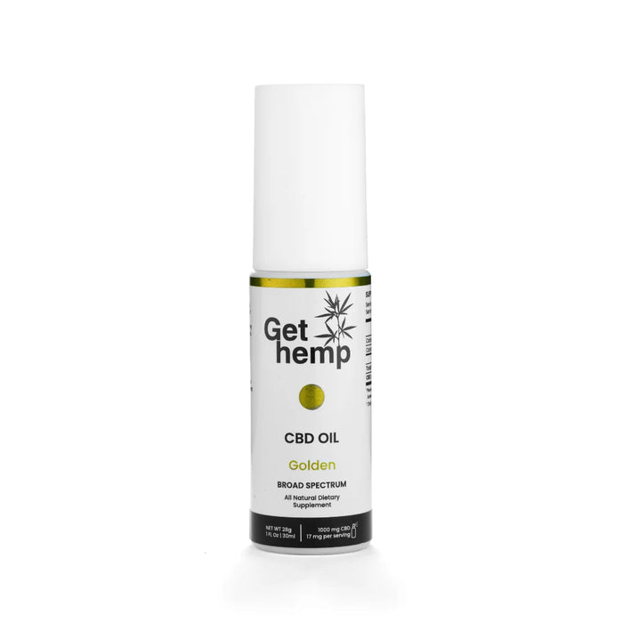 Golden CBD Oil Spray 30ml Broad Spectrum Gethemp