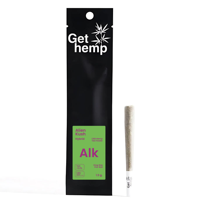 Gethemp Alien Kush CBD Flower Bud Pre Roll