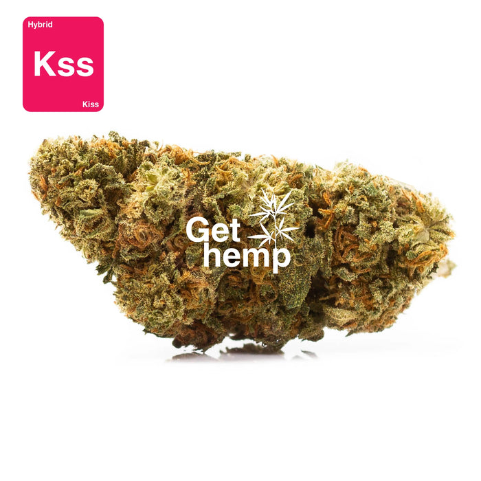 CBD hemp bud flower kiss