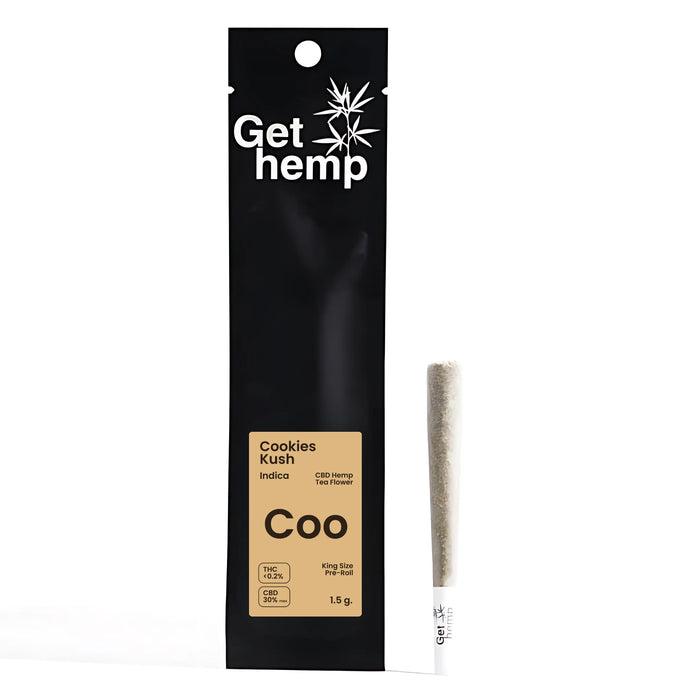 Gethemp Cookies Kush CBD Flower Bud Pre Roll