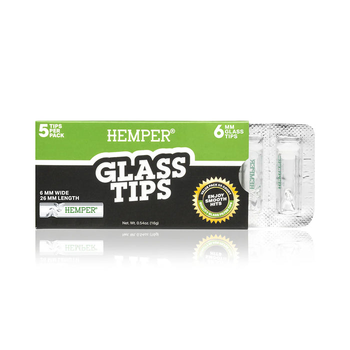 Glass Filter Tips 6mm | 5 Pack
