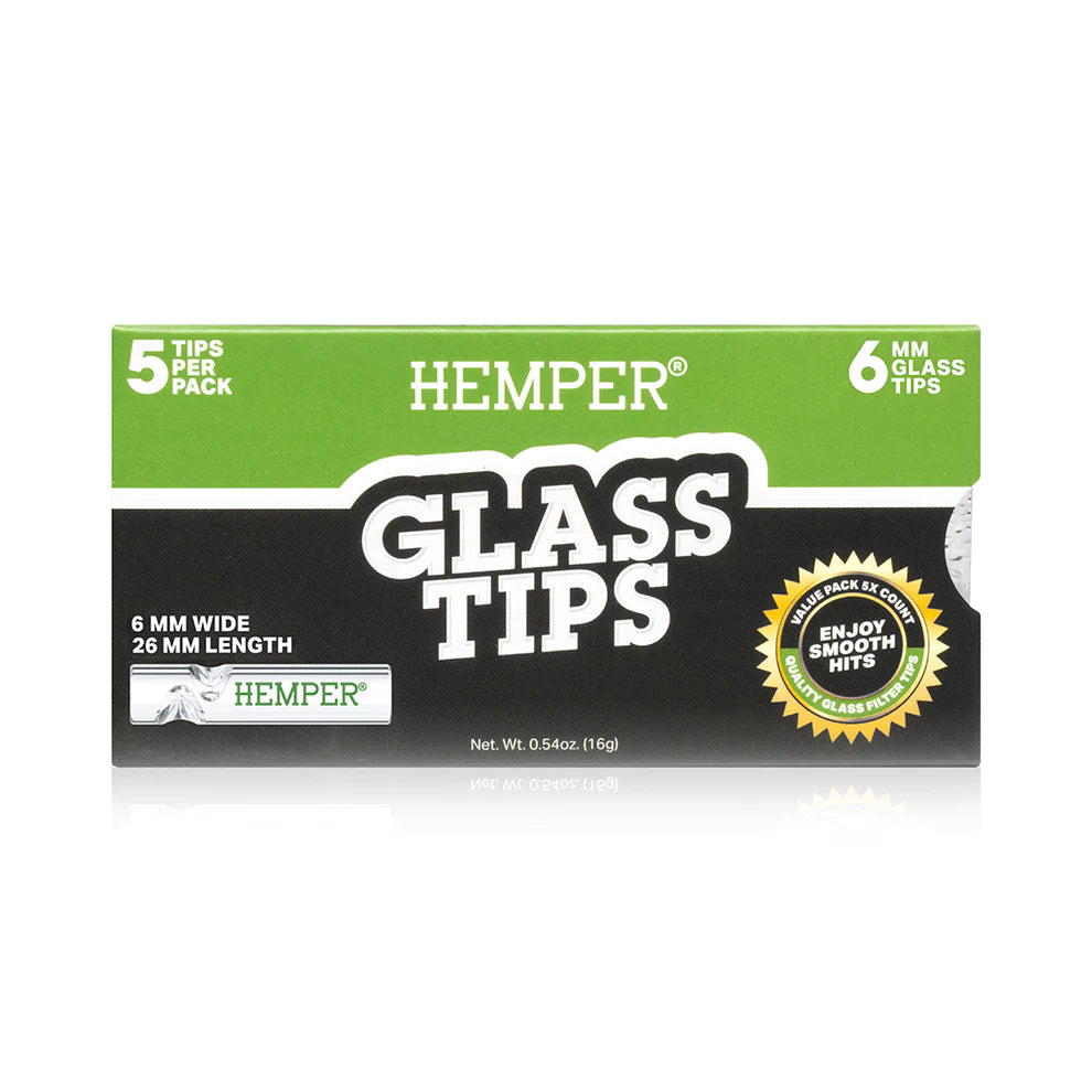 Glass Filter Tips 6mm | 5 Pack — Gethemp
