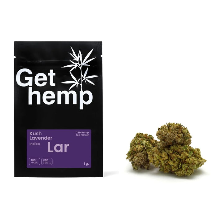 Kush lavender cbd flower bud