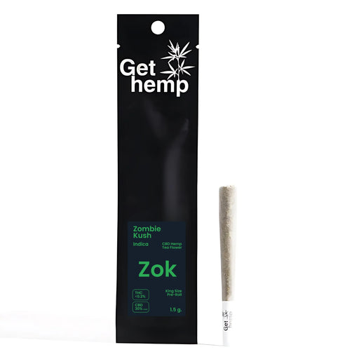 Gethemp Zombie Kush CBD Flower Bud Pre Roll