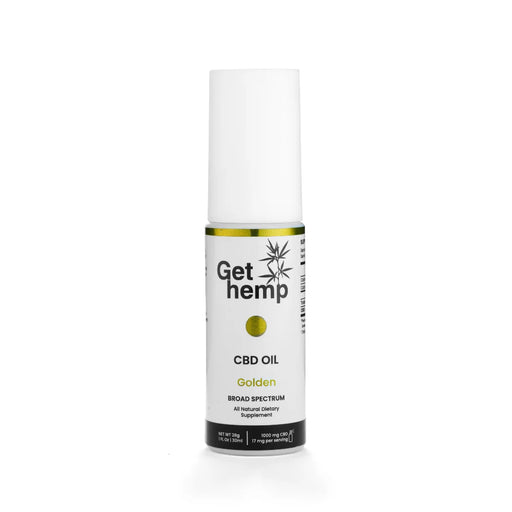 Golden CBD Oil Spray 30ml Broad Spectrum Gethemp