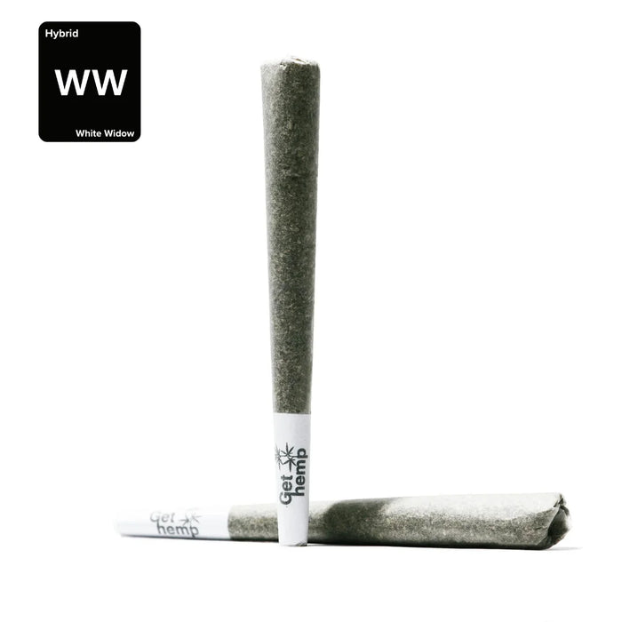 Cbd hemp bud flower pre roll white widow  gethemp